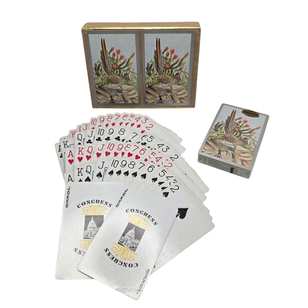 Vintage Congress Roadrunner Playing Card Decks
